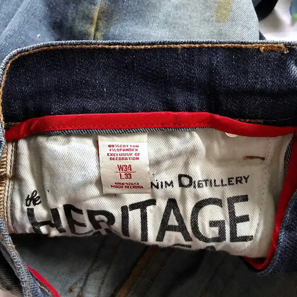 Heritage by America NWOT Medium Wash Jeans Men 34/33 - Picture 11 of 12